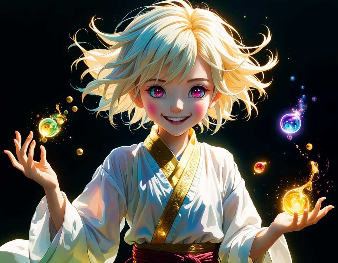 Pixie Alchemist's Transmutation Ritual in Ethereal Style