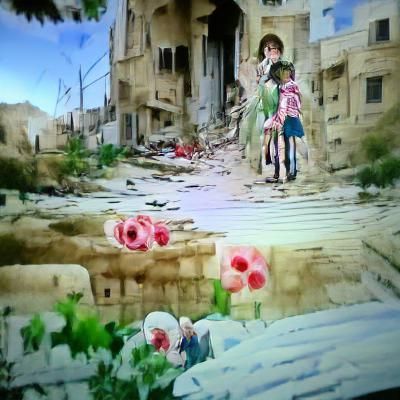 Solitary Figure Walking in Winter Forest