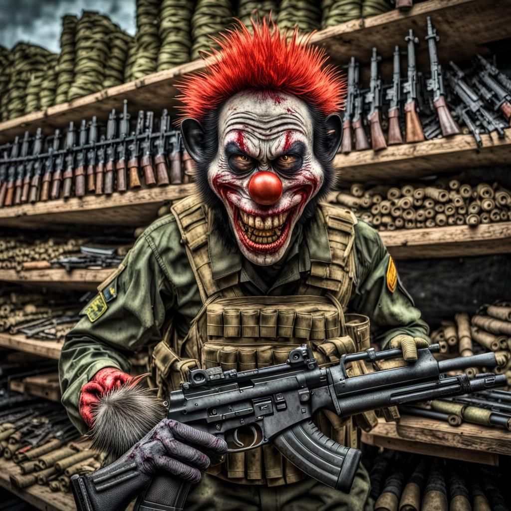 Zombie Monkey Clown Army: A Grotesque Gathering