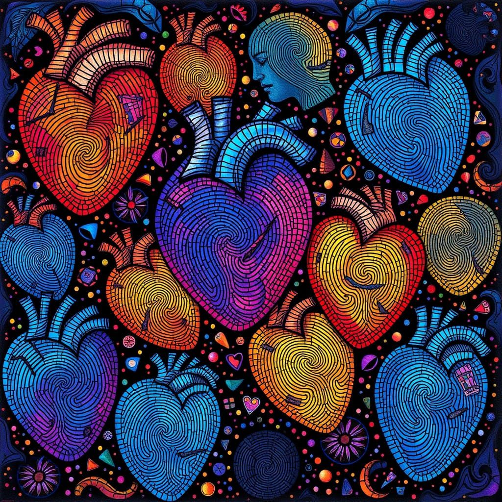 Fingerprint Mosaic on Hearts and Minds