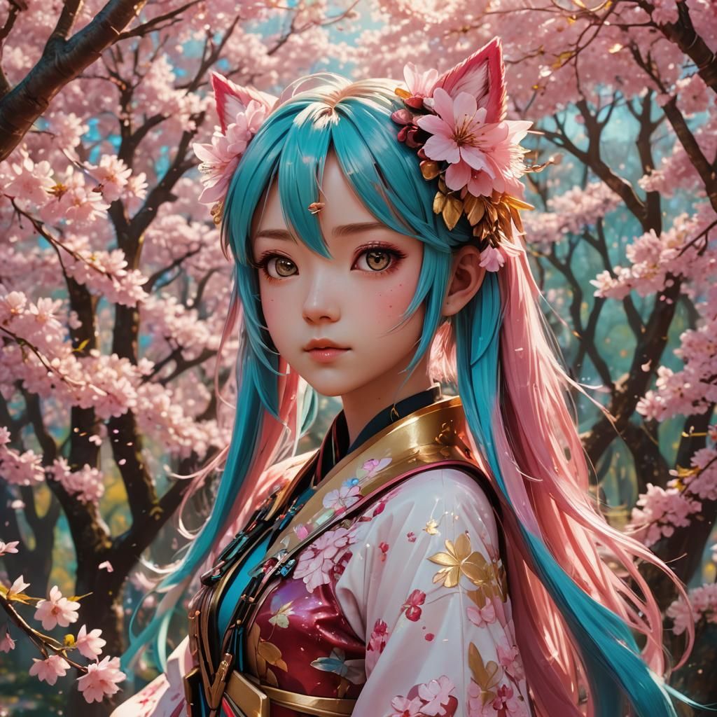 Sakura Miku in Cherry Blossom Forest