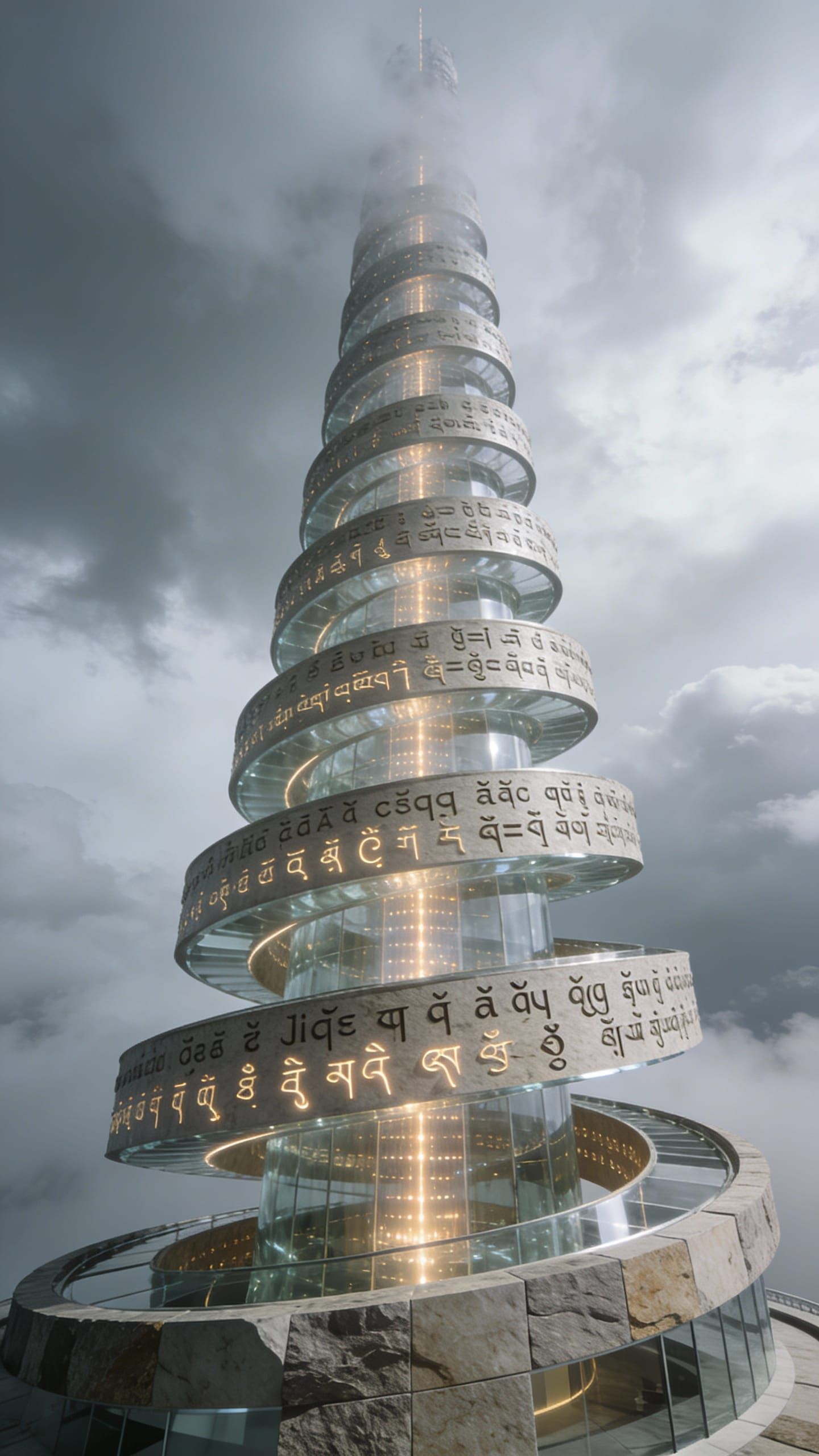 Tower of Babel Reimagined as Data Spire