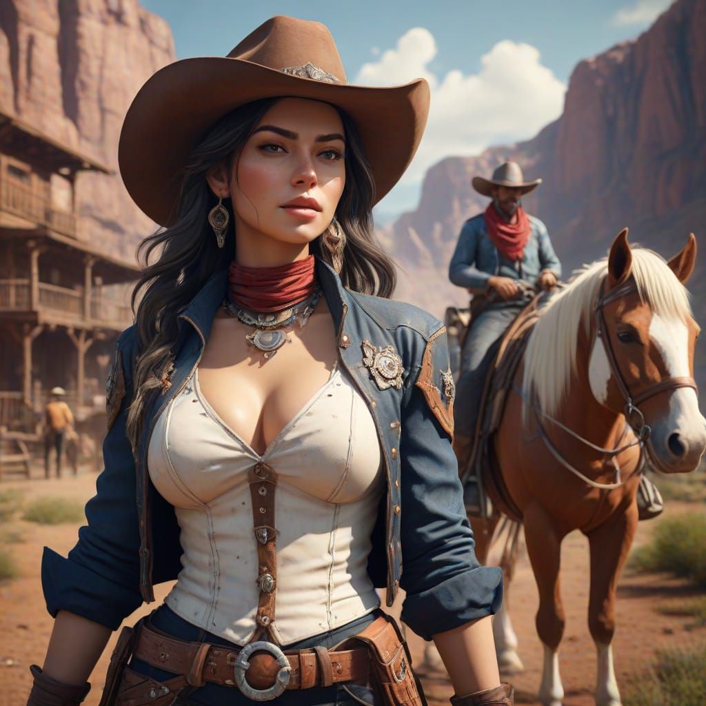 Cowboys and Cowgirls Day: Fantasy Concept Art