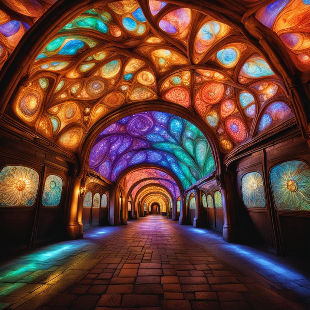 Flying Pretzels with Bioluminescent Suitcases