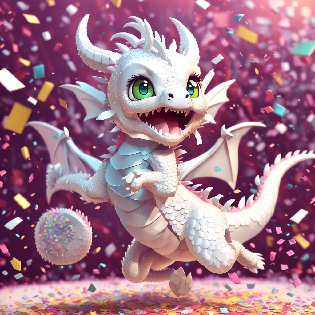 Chibi Confetti Dragon