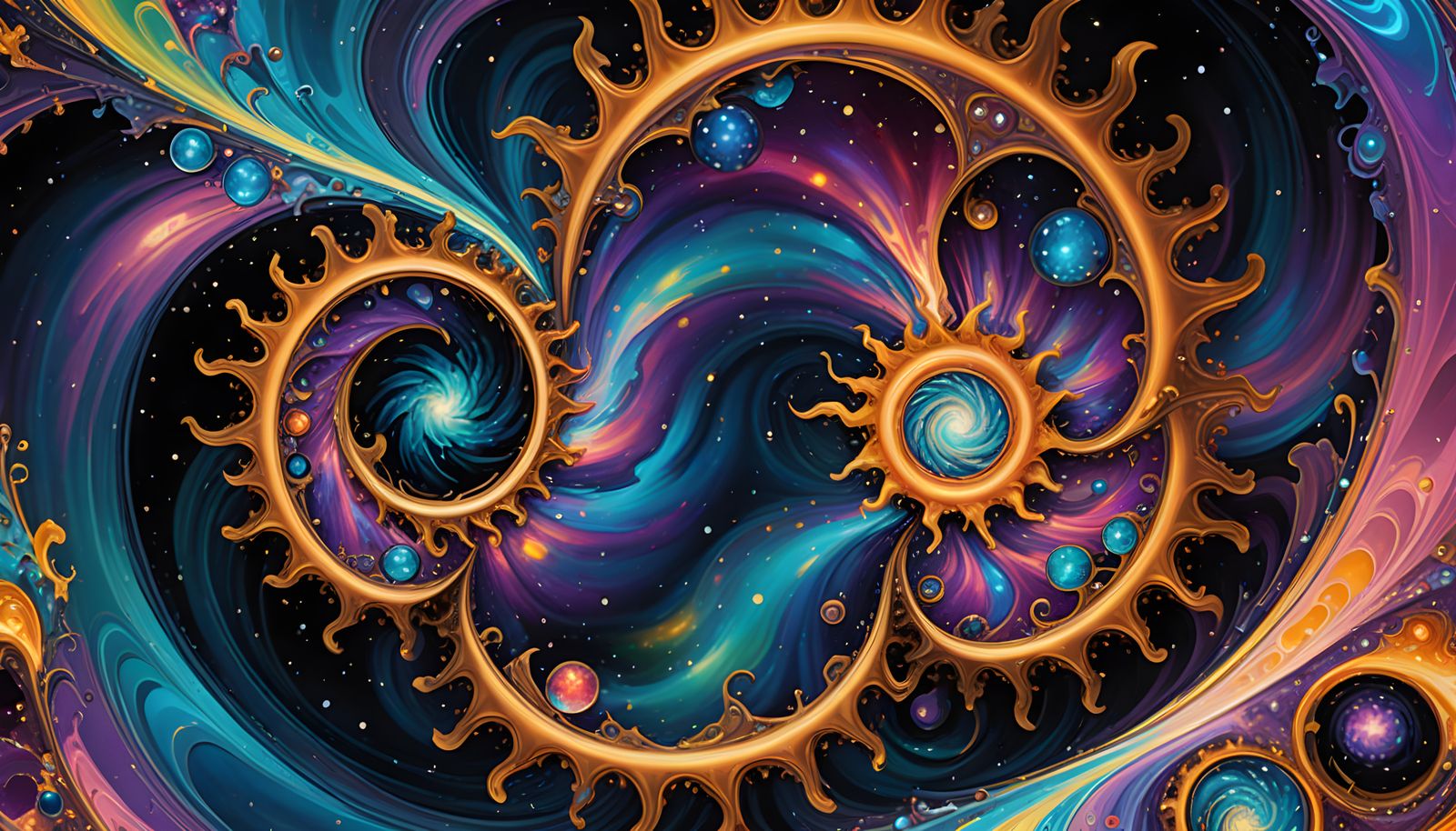 Surreal Cosmic Star Clusters in Iridescent Hues