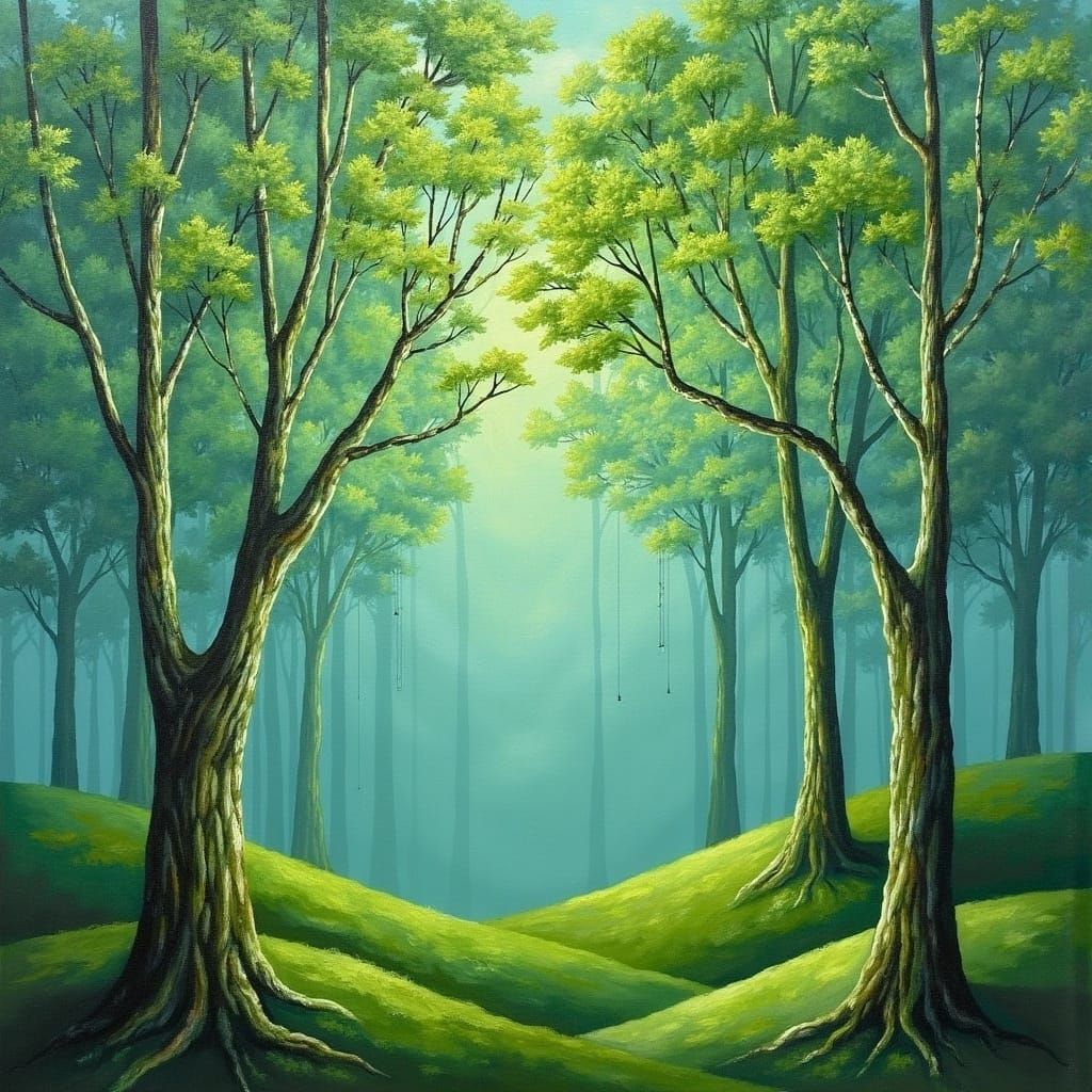 Ethereal Fairy Trees Shrouded in Dragon's Breath