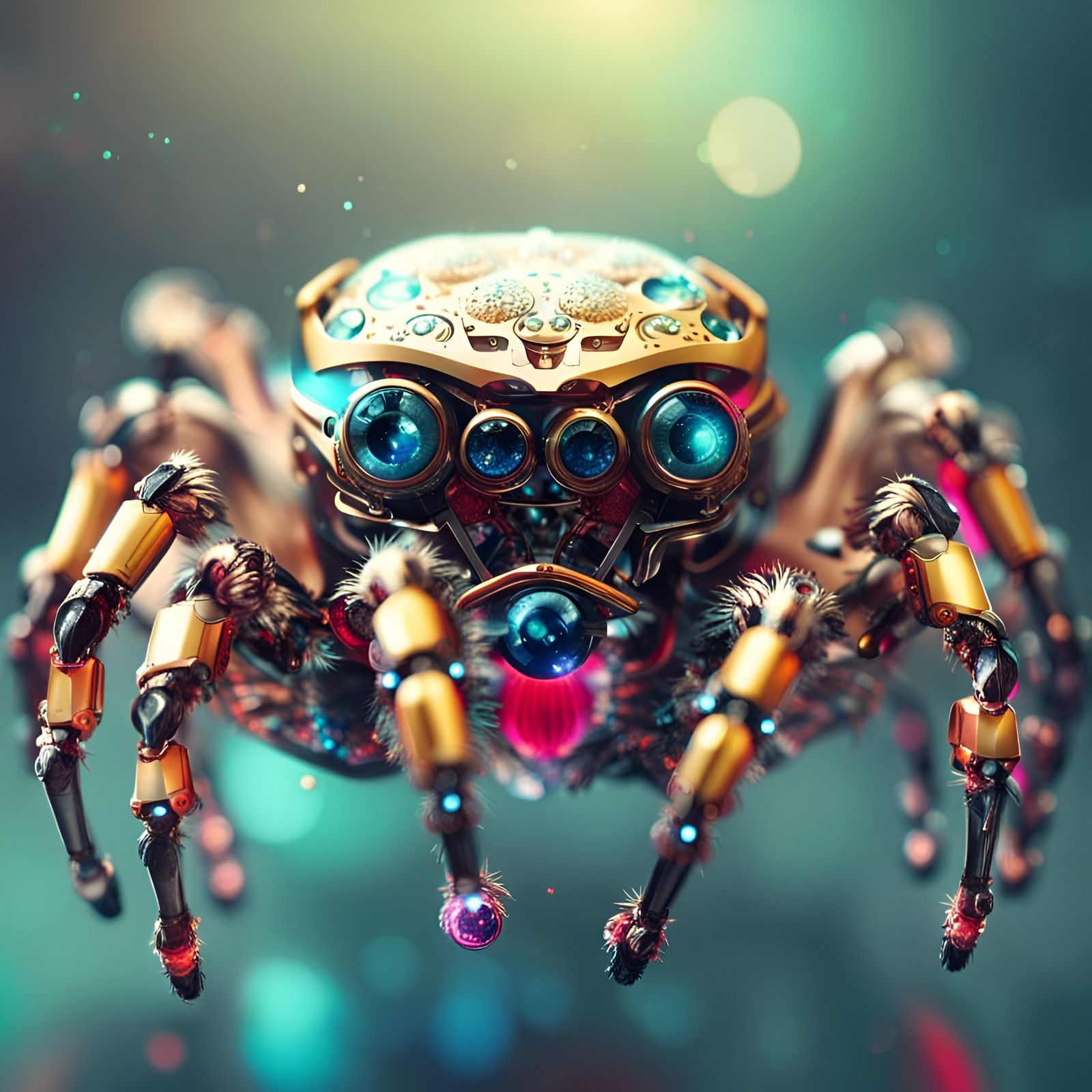 Robot jumping spider 🥰