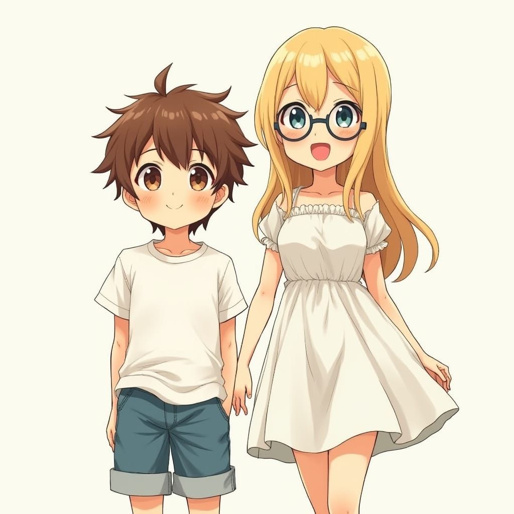 Anime Girls Enjoy a Carefree Moment