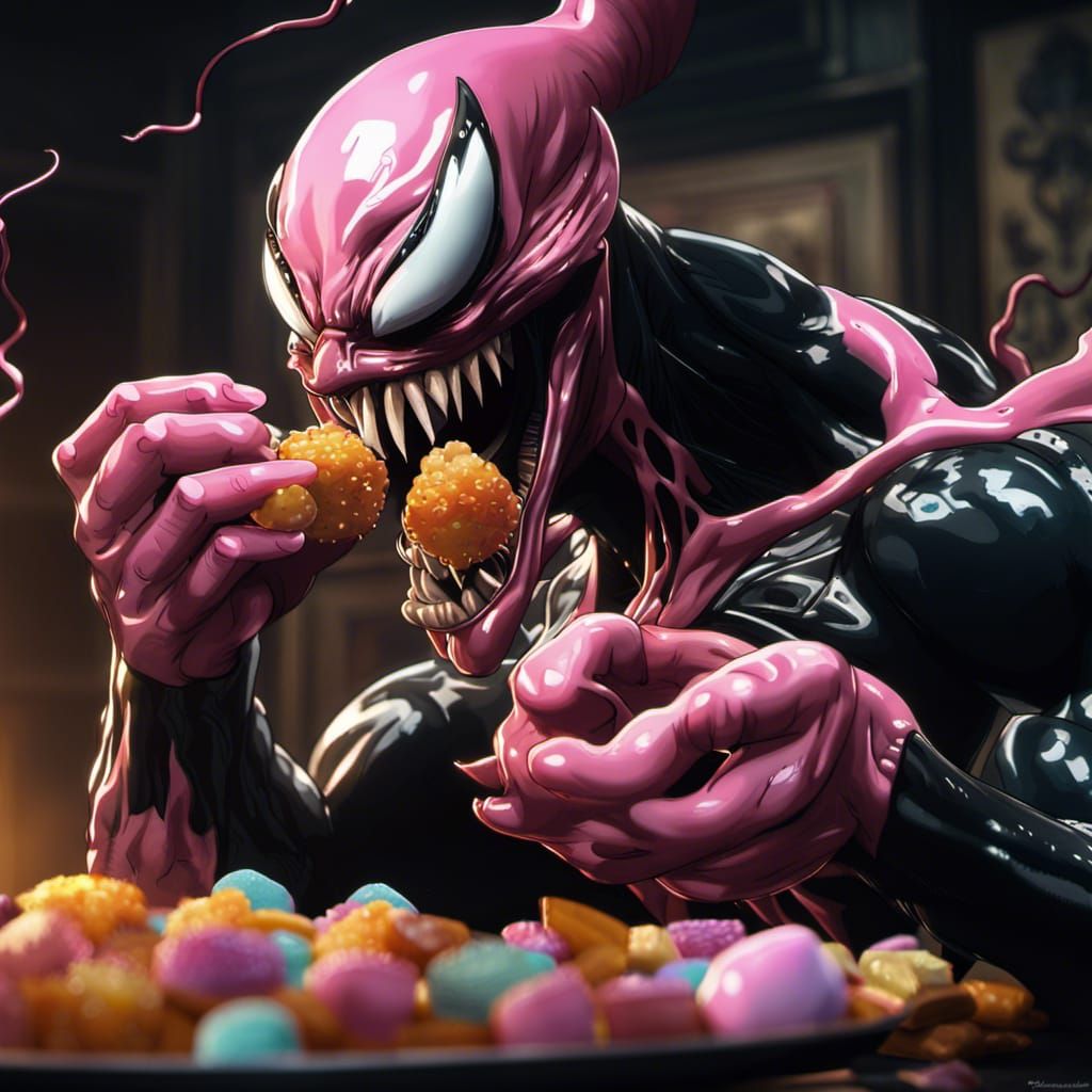 Venom Symbiote Majin Buu eating candy 1.0