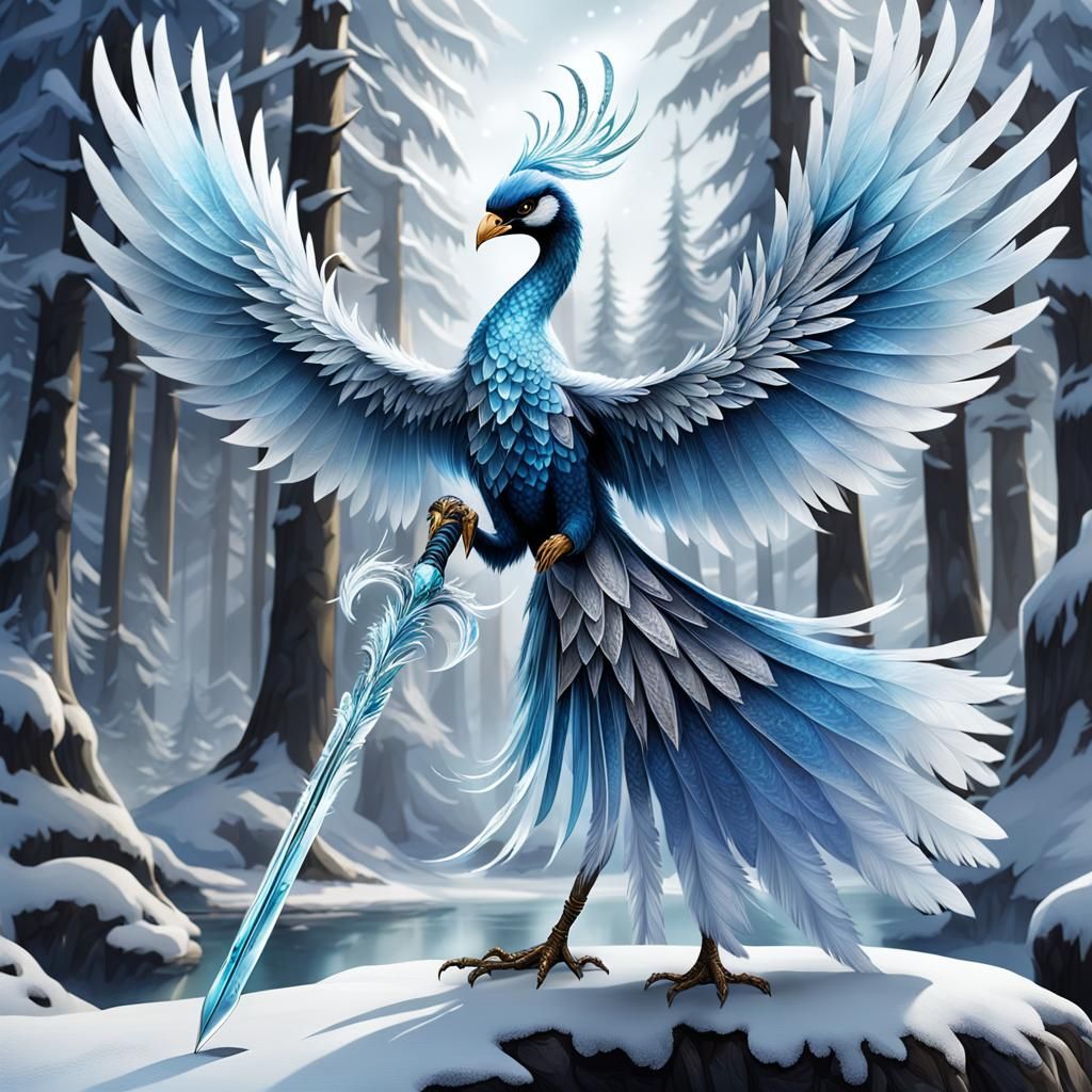 Warrior of the ice bird men.