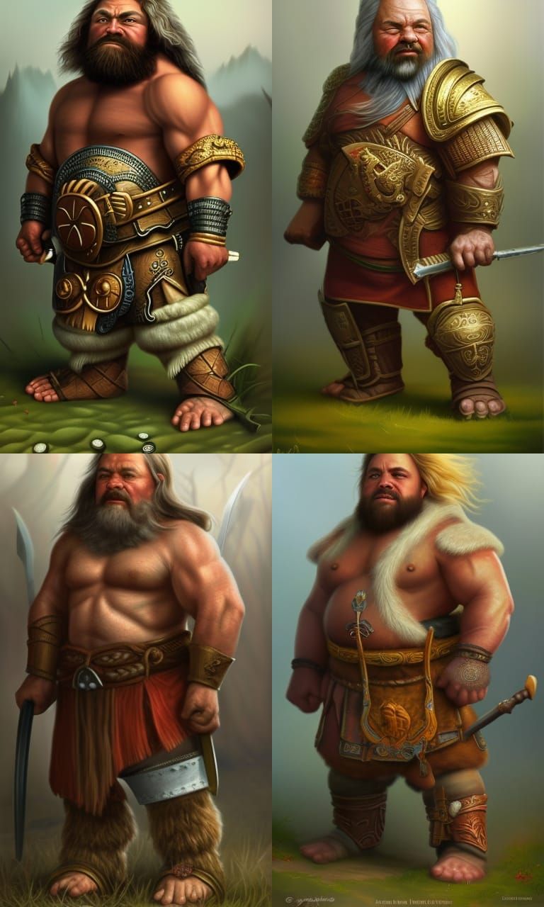 Dwarf Warrior Bakarov: Fantasy Poster Art