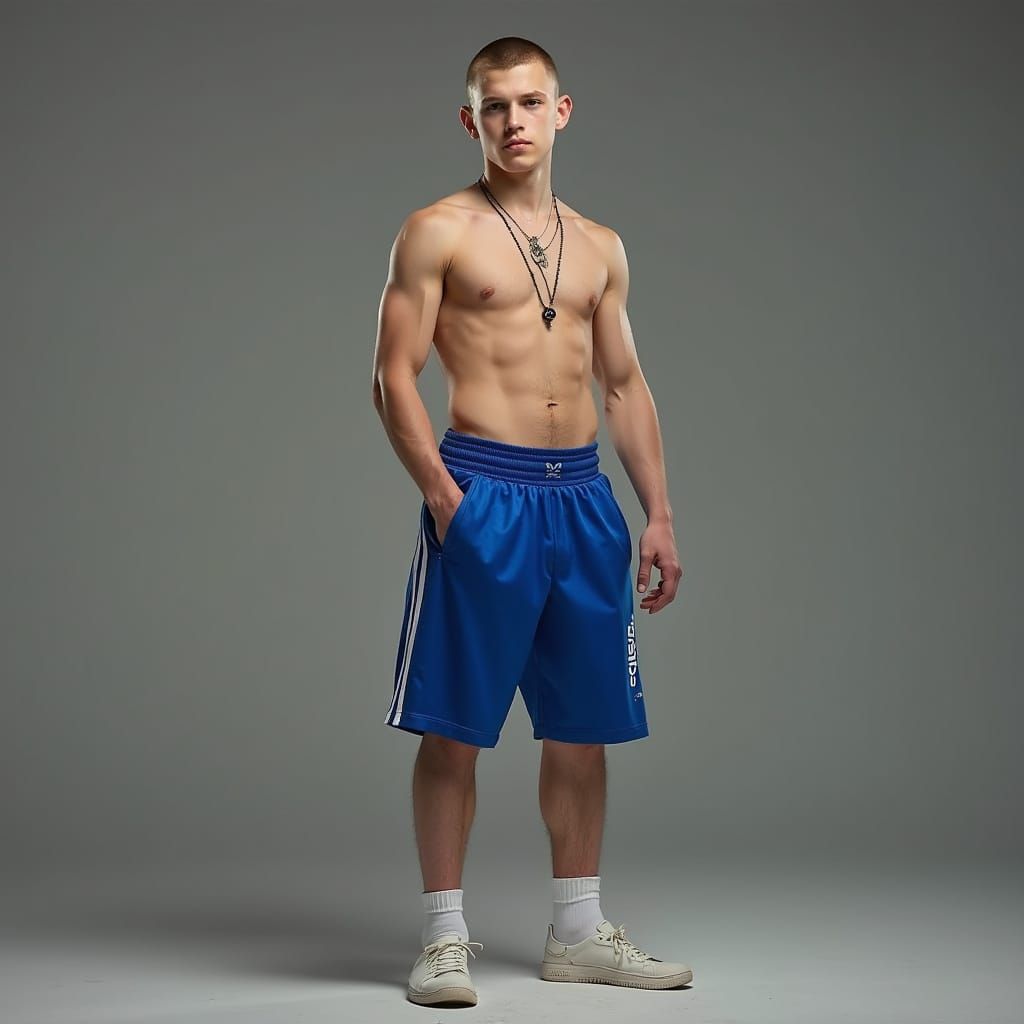 Young Chav in Gritty Realism Style