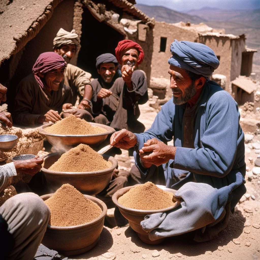 A Moroccan alimentation générale hanout in an atlas village ...