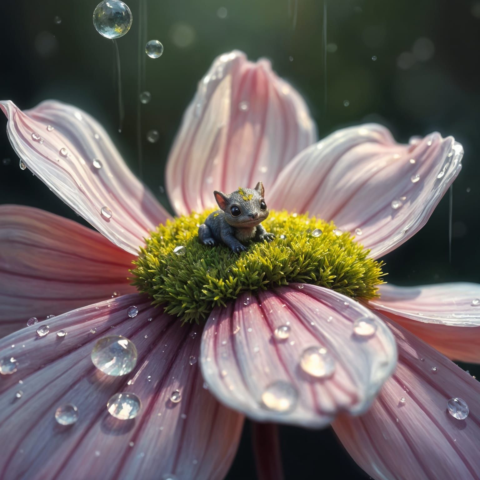 Ethereal Fantasy Creature in Vibrant Oil Painting