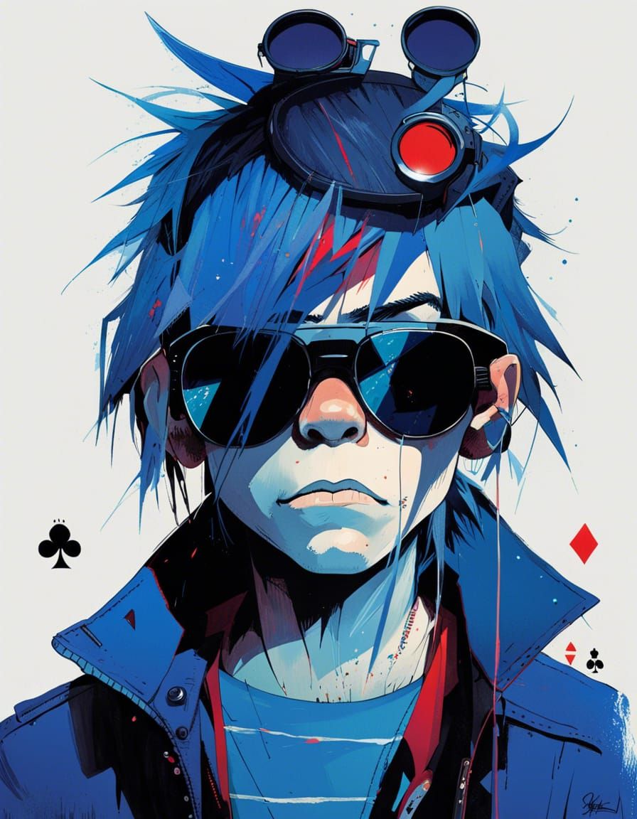 Portrait of 2-D, Gorillaz