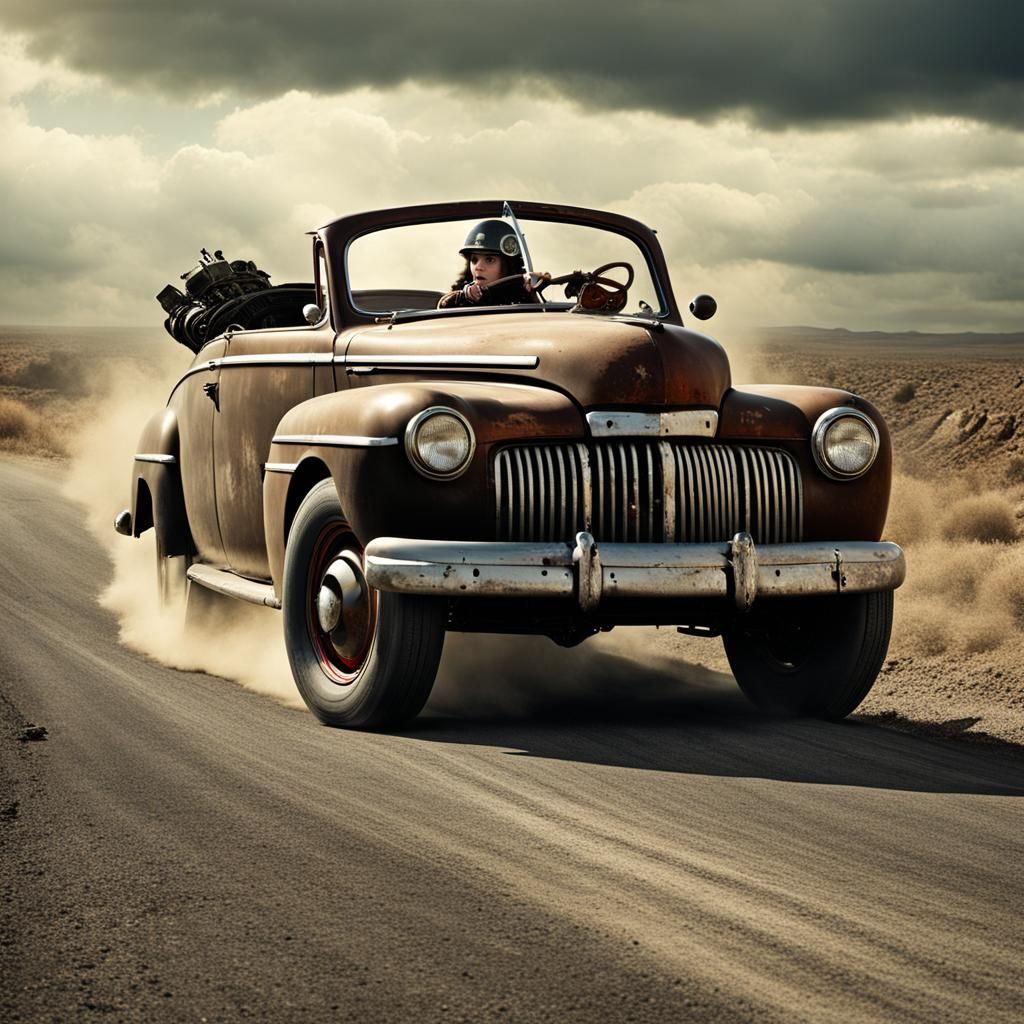 Post-Apocalyptic Race: Action Movie Scene