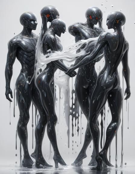 Ethereal Figures in Motion