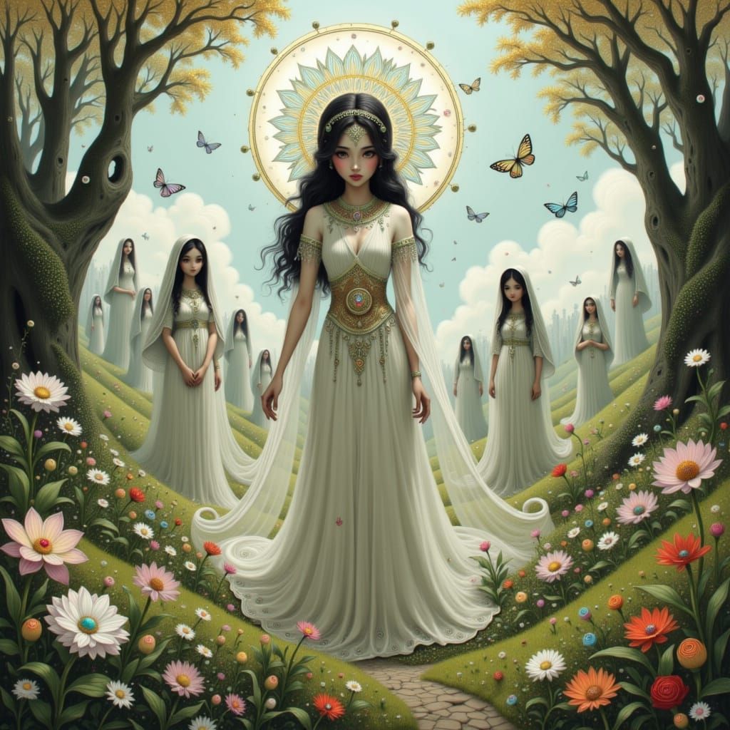 Gefjon: Goddess of Fertility in Ethereal Style