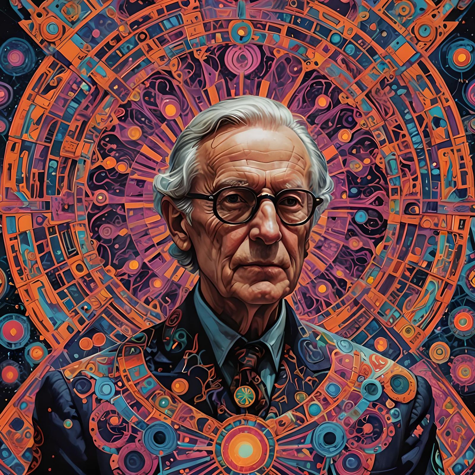 Psychedelic Portrait of High Exarch Lawrence Pritchard