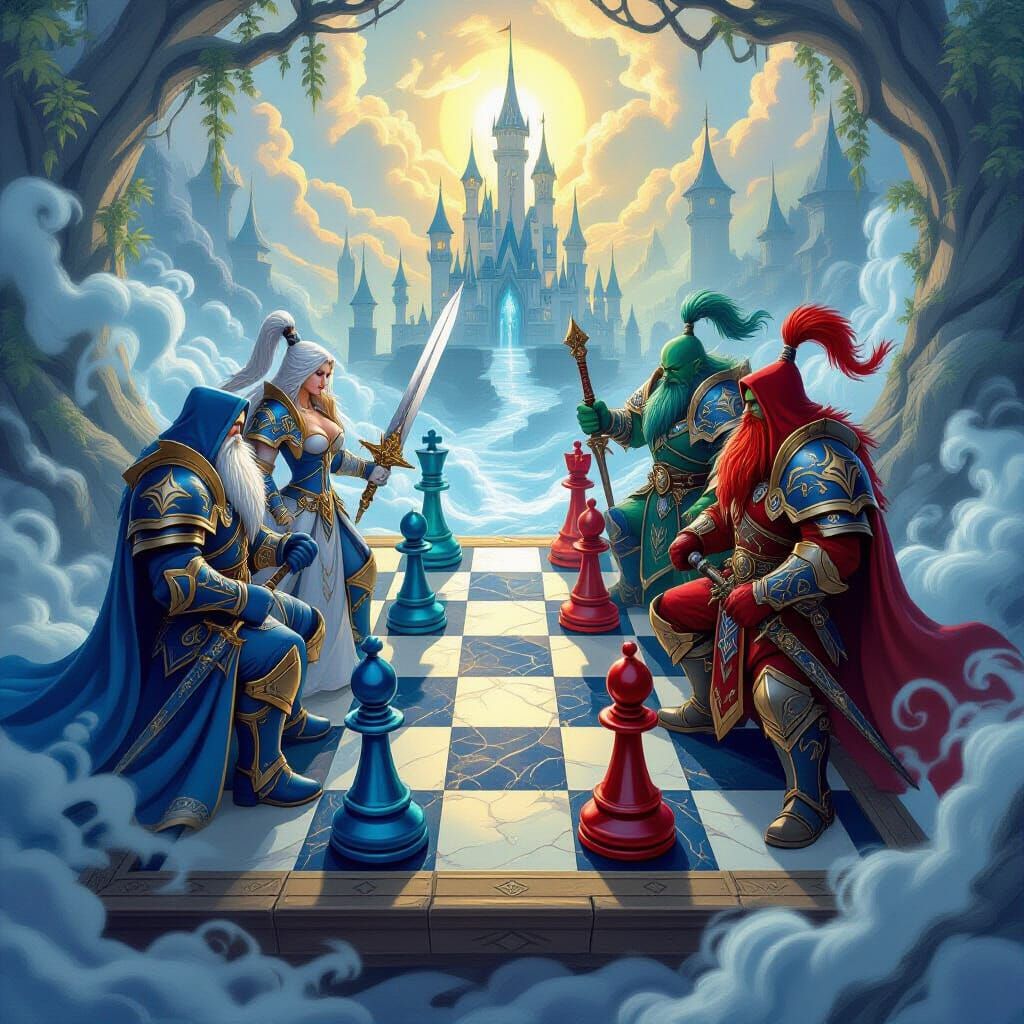 Warcraft Chess Battle: Alliance vs. Horde
