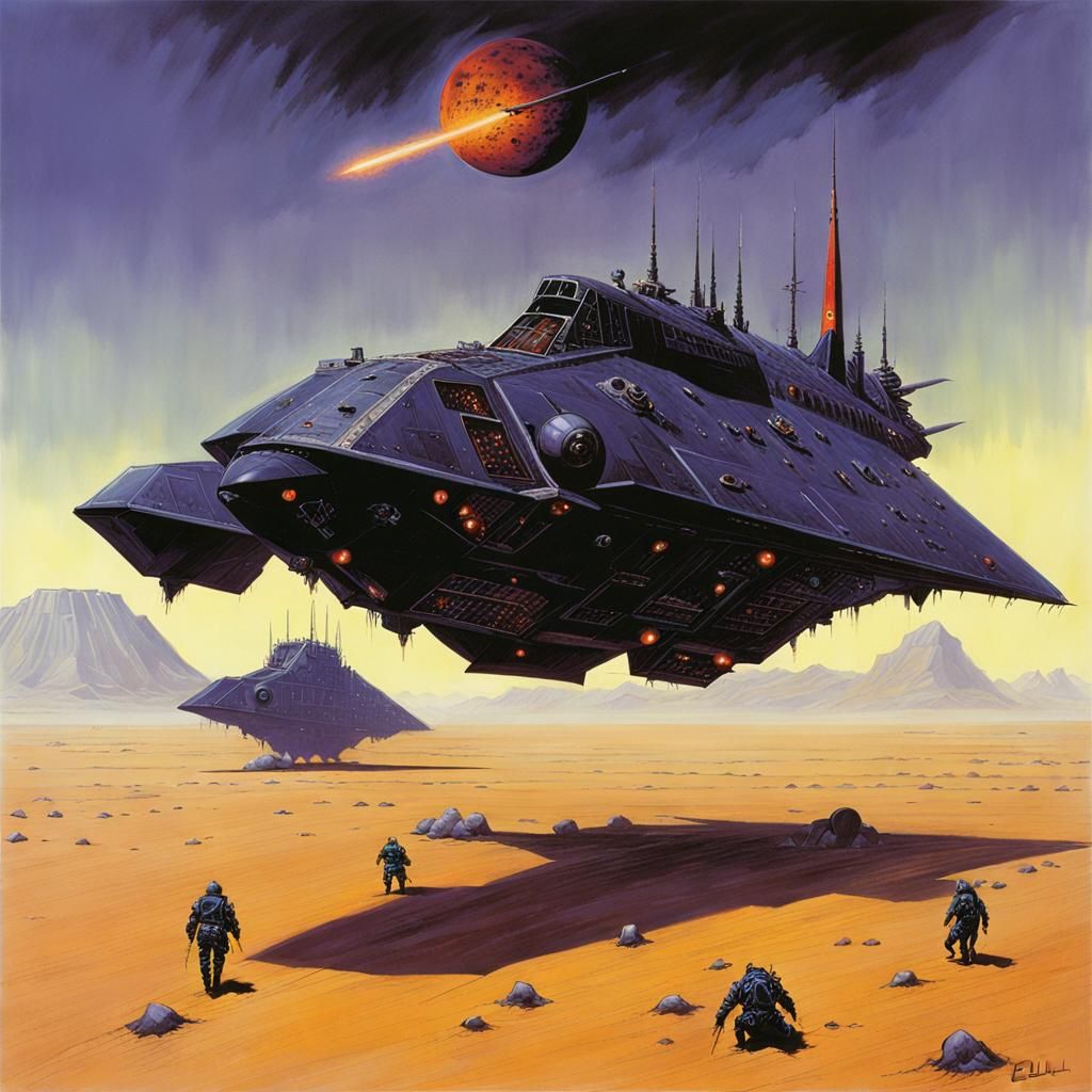 Grimdark Sci-Fi Landscape