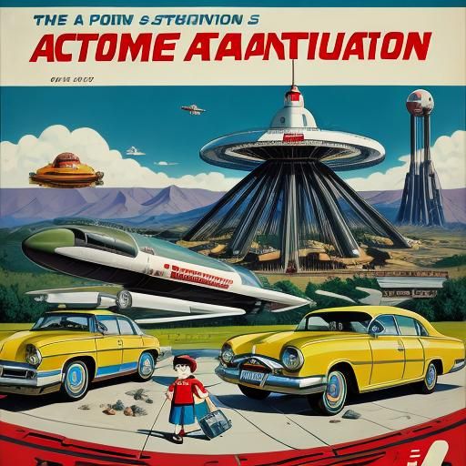 space age family transportation advertisement, Acme corporat...