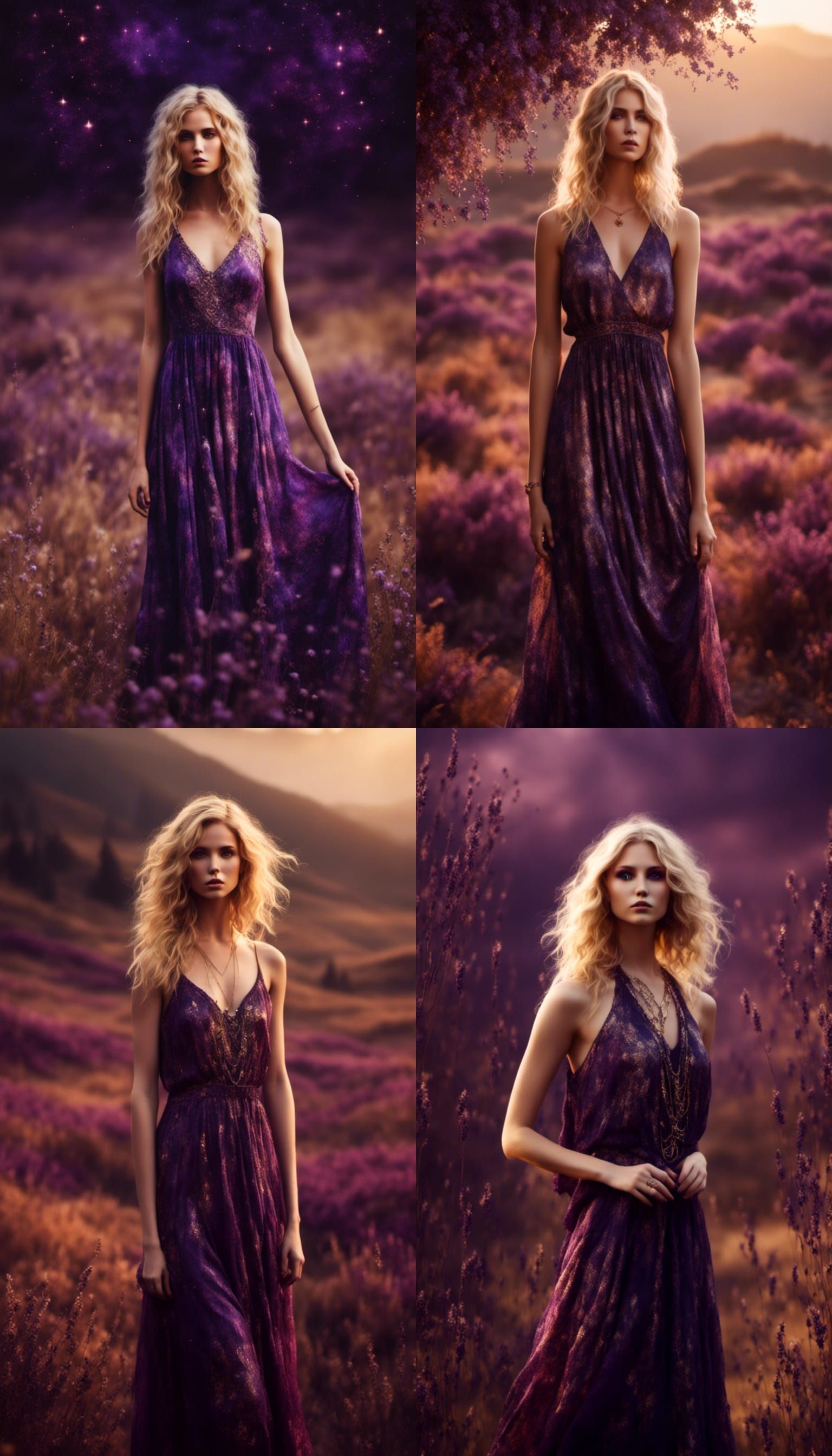 Fantasy Portrait of Woman with Runes and Nordic Bond