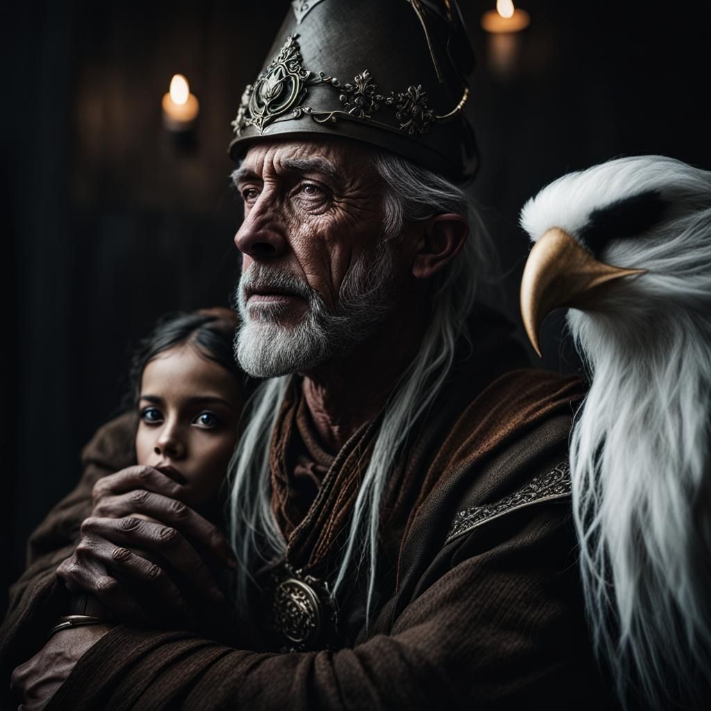 Fantasy Characters Portrait in Ambient Light