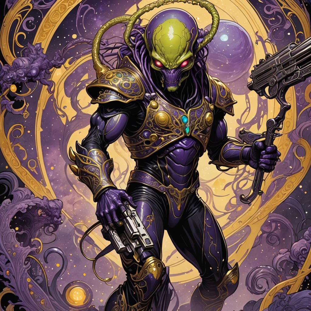 Lambent Alien Wrestler Invades Mystical Realm