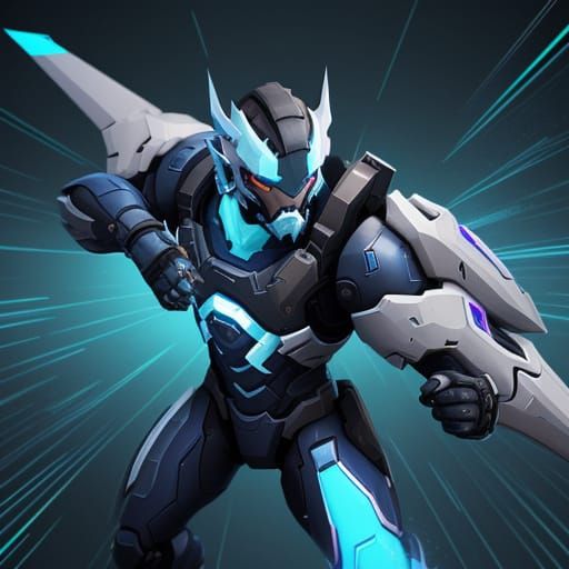 Futuristic Overwatch 2 Ultimate Ability Overlay Design