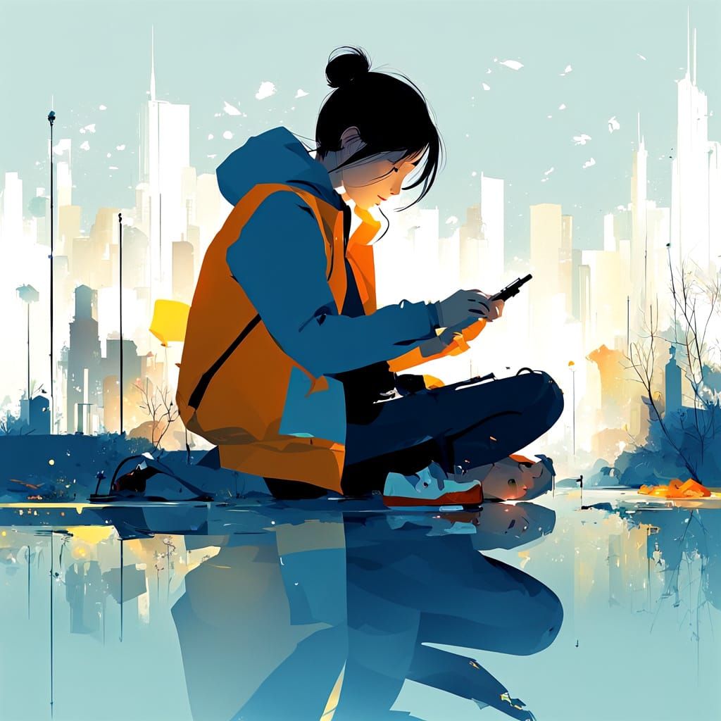 Exhaustion: A Digital Illustration