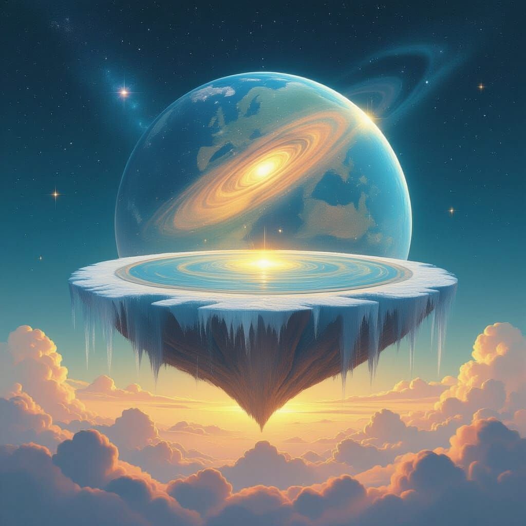 Flat Earth Under Firmament Dome From Space