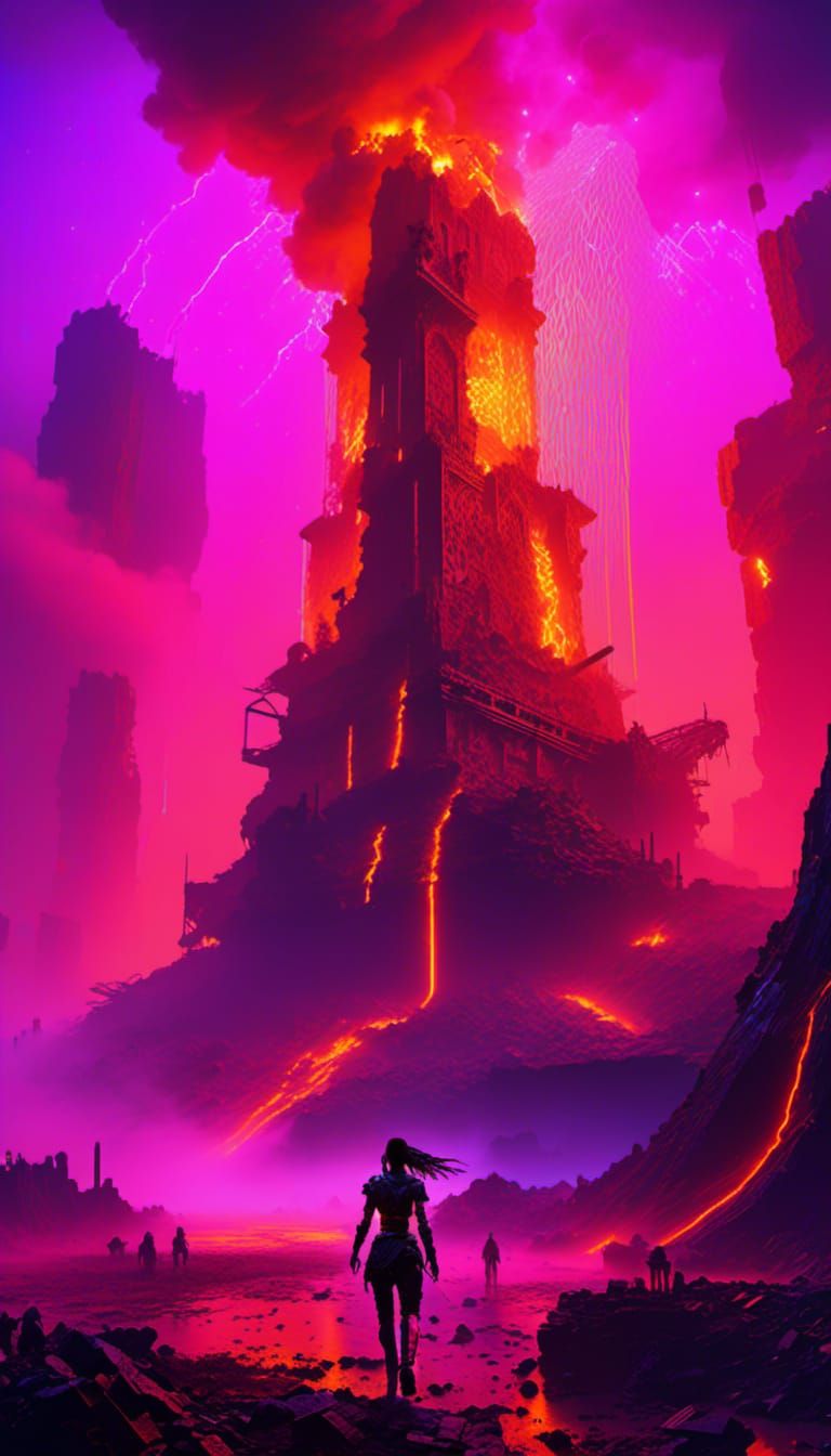 Pirate in Sci-Fi Battle Scene, Hyperrealistic 8K