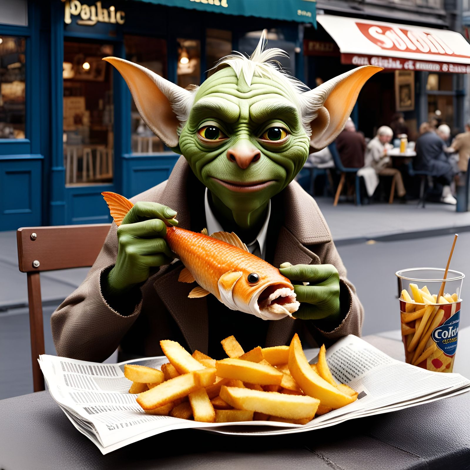 Goblin's Delight: Fish and Chips in Hyperdetail