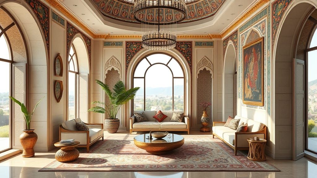 Elegant Modern Space Inspired by Persian Culture