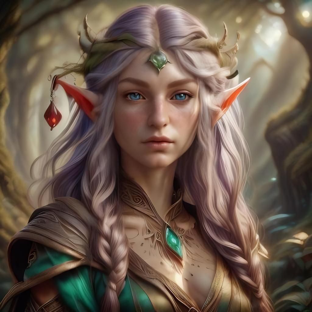 Photorealistic Elf Portrait in 8k Resolution