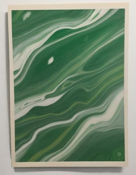 Minimalist green nature marble pastelcore color, ukio-e. her...