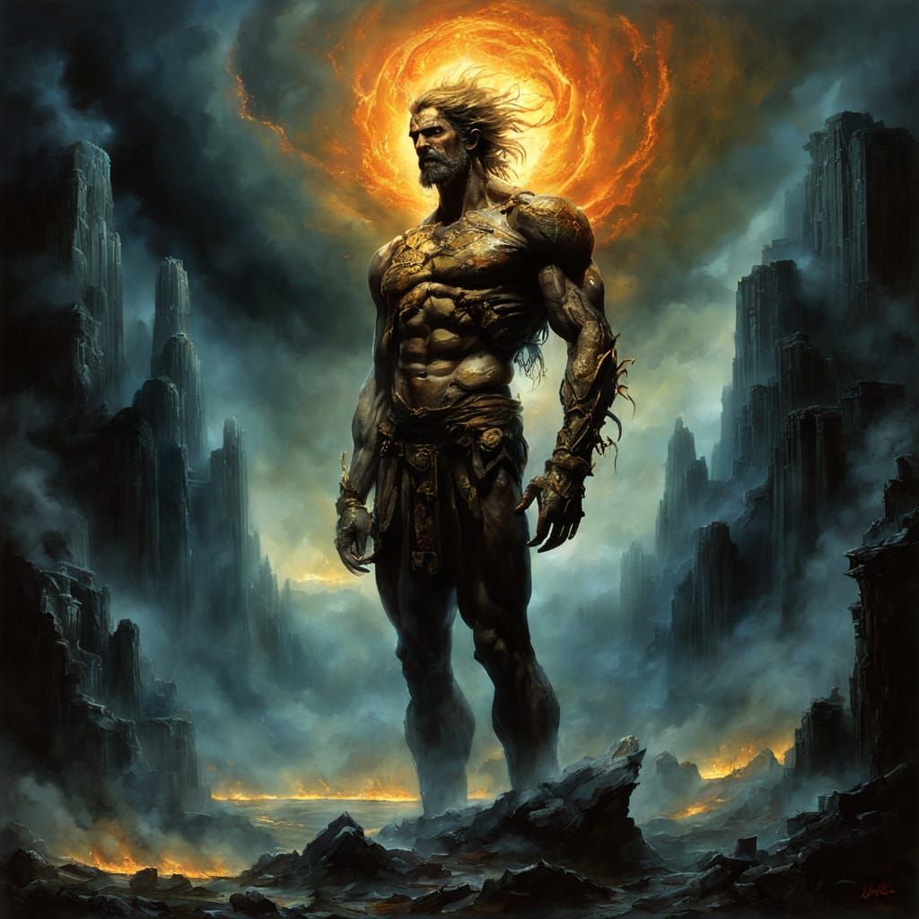 Titan Prometheus Defies the Dark Skies in a Blaze of Glory