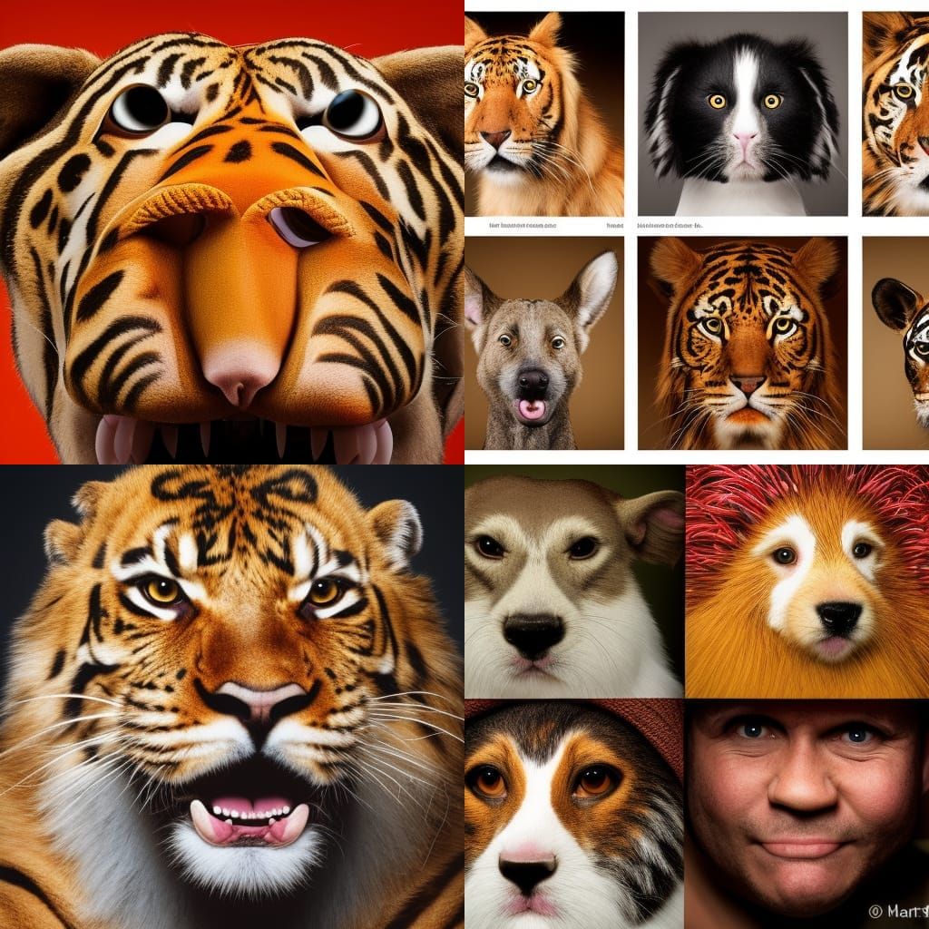 Food Animals: Hyperrealistic Close-Up Portrait