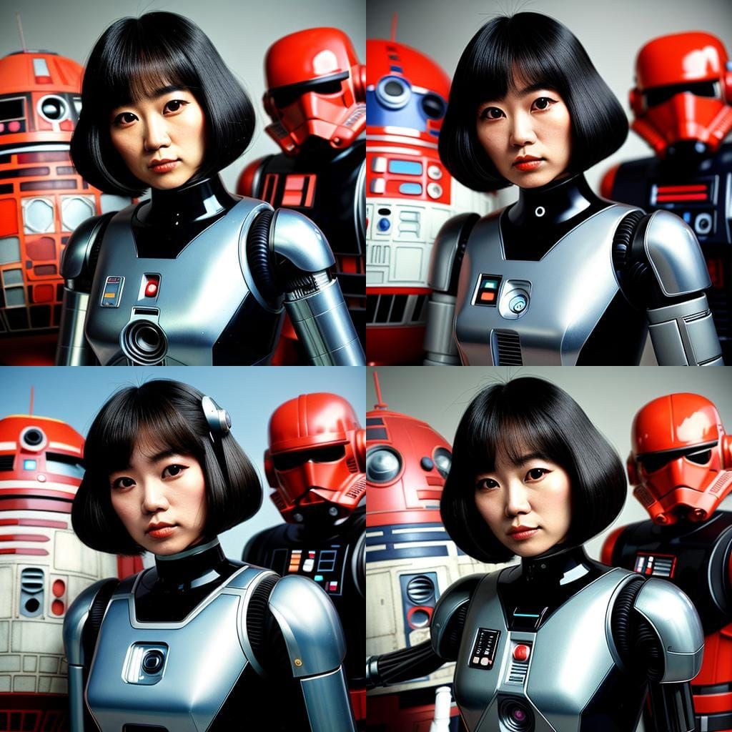 Robot Girl as 1980s Japanese Pop Singer