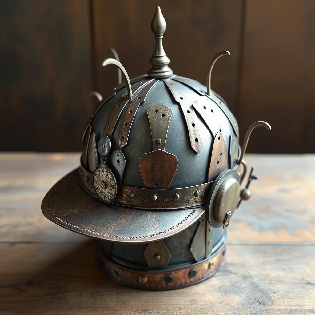 Metal Hats Crafted from Carpentry and Sheet Metal