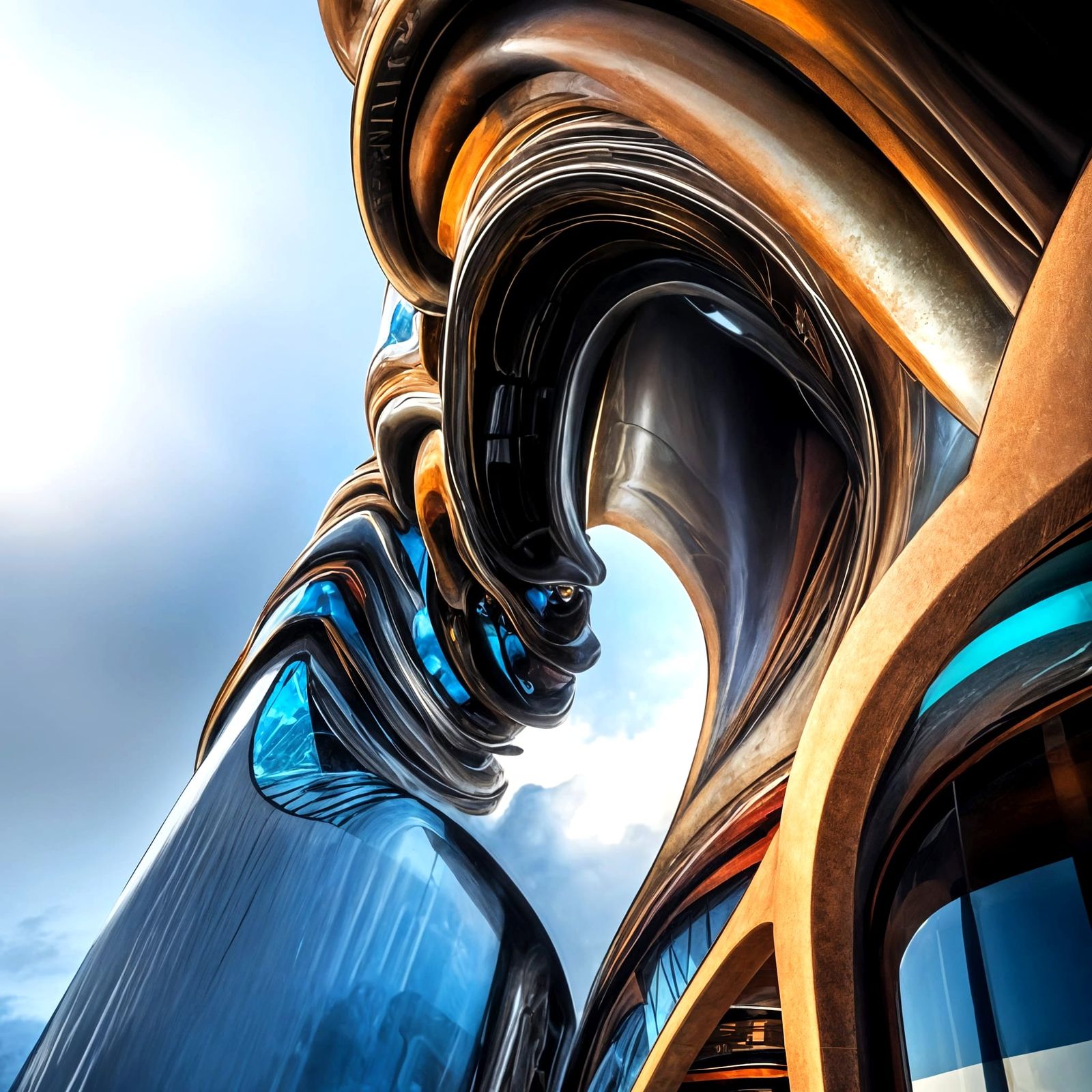 Spectacular Futuristic Megastructure in Digital Art