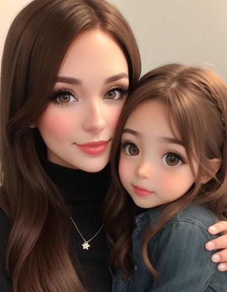 Mother and Daughter Portrait