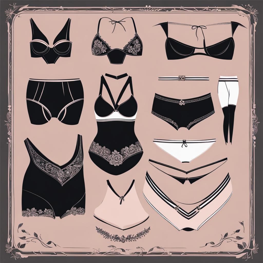 AI Generated Female Underwear Designs