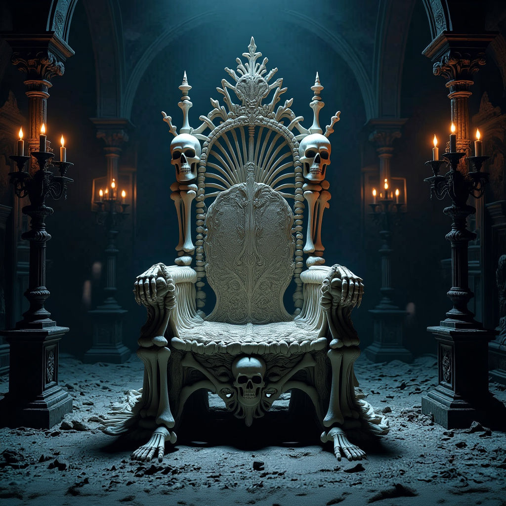 Macabre Bone Throne Room Ambiance