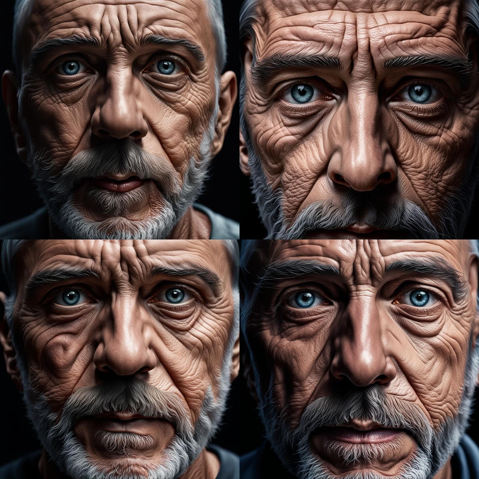 Ultra Realistic Portrait of a Man in Chiaroscuro