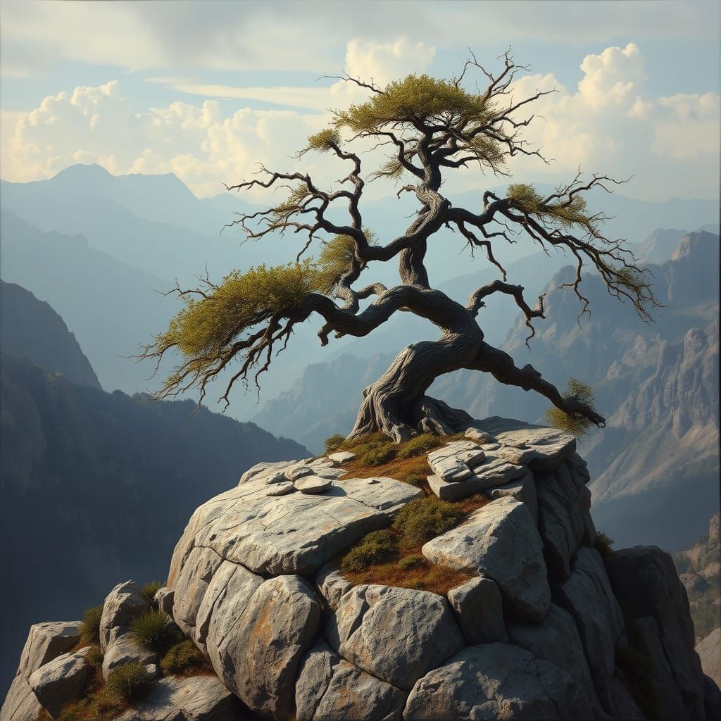 Mountain Mahogany Tree in Renaissance Style
