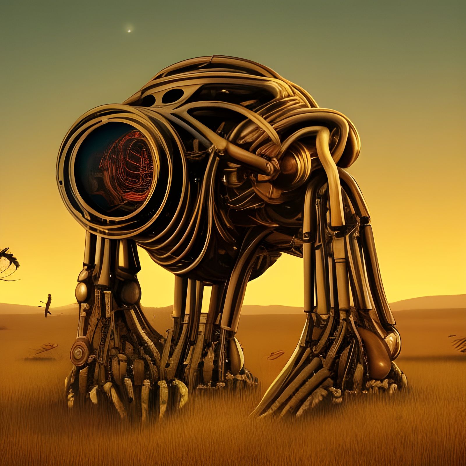 Biomechanical Animals with Complex Inner Workings