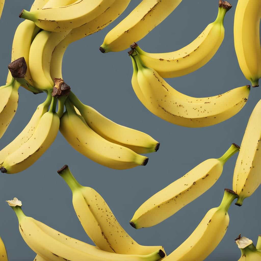 Detailed Matte Painting of a Ripe Banana